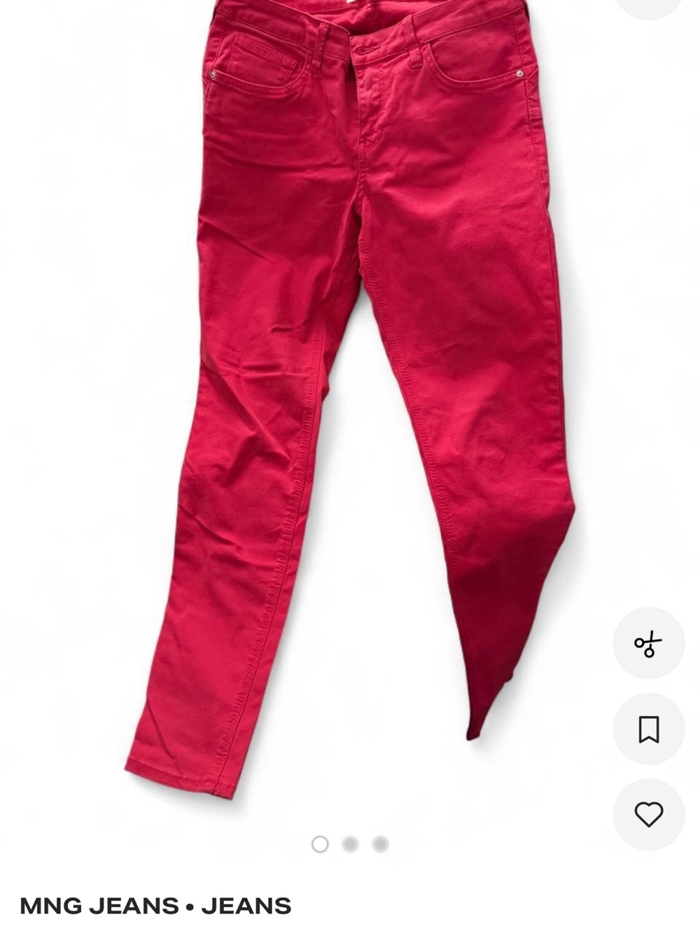 MNG Jeans Women’s Red Stretch Jeans
